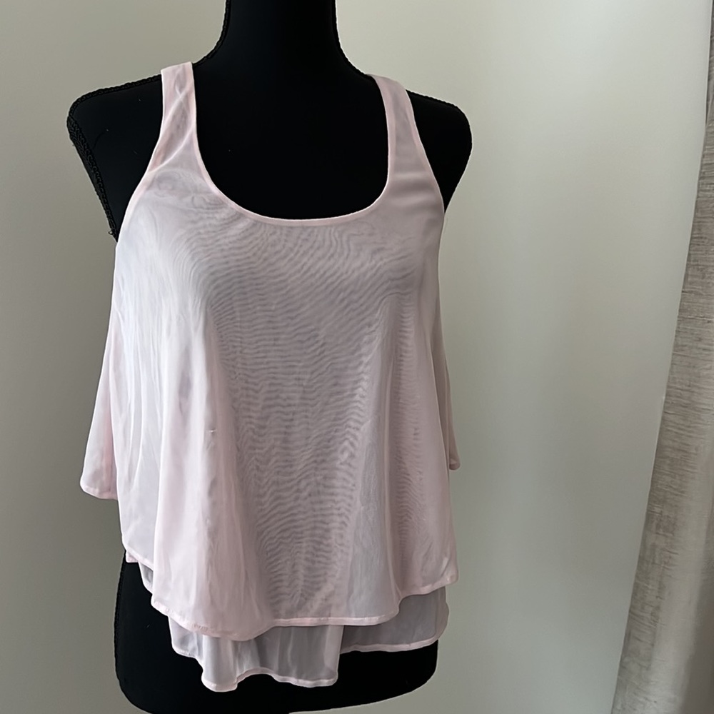 Babydoll Sheer Blouse Tank